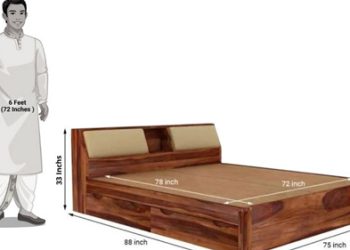 ابعاد استاندارد انواع تخت